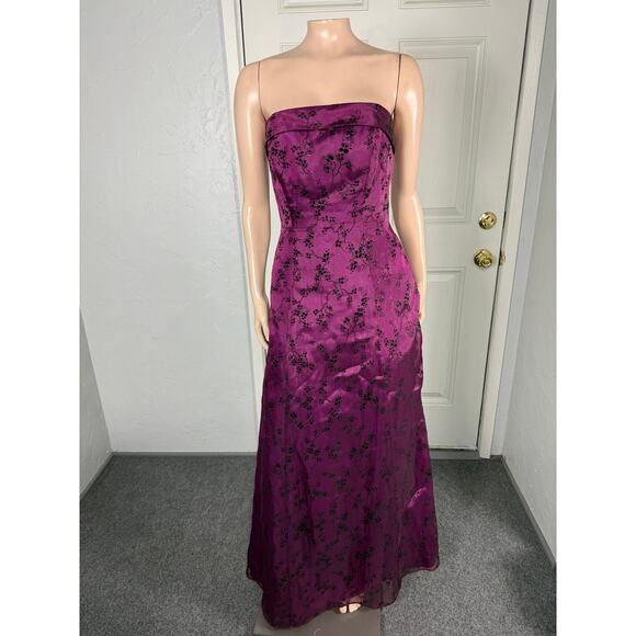Vintage Y2K 90s Morgan and Co. Women's Dress 3/4 Maxi Prom Evening Formal Y3-23 - Picture 1 of 6